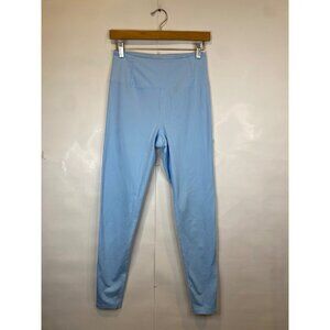 Girlfriend Collective Light Blue Rib High Rise Leggings Women's Size Medium
